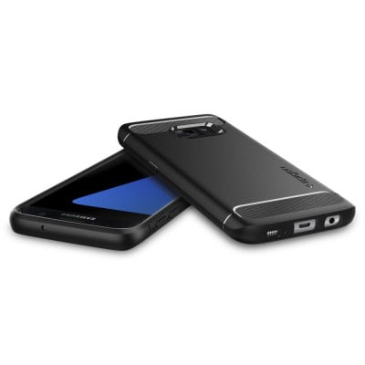 Spigen Rugged Armor mobile phone case 12.9 cm (5.1") Cover Black